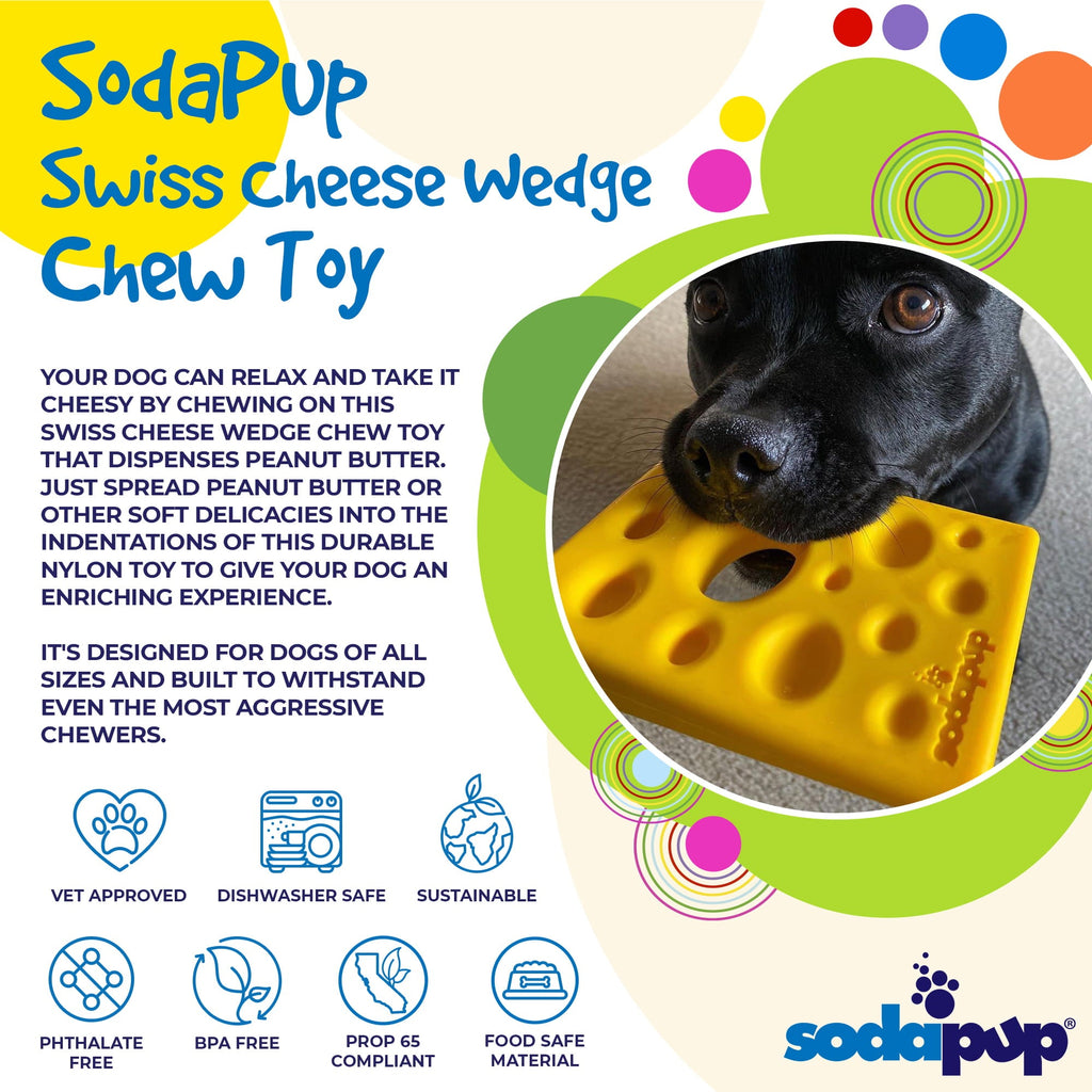 Swiss Cheese Wedge for Aggressive Chewers