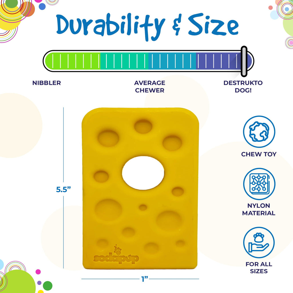 Swiss Cheese Wedge for Aggressive Chewers