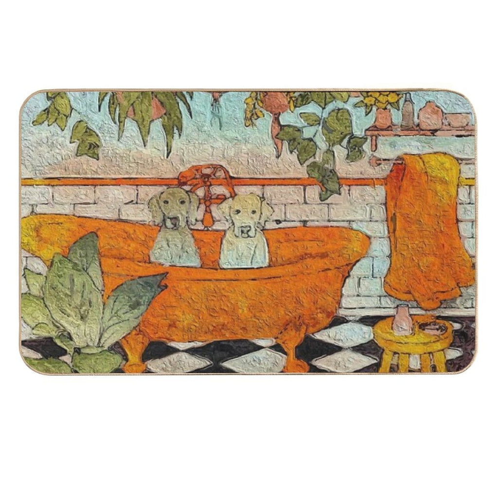 Double Doggie Bath  Versatile Bath Mat