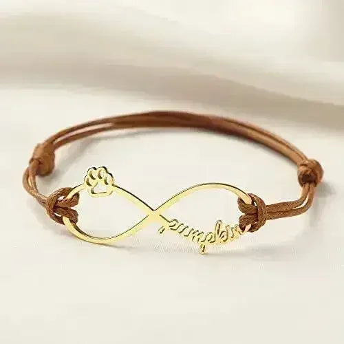 Custom Pet Name Bracelet, Pet Memorial Bracelet