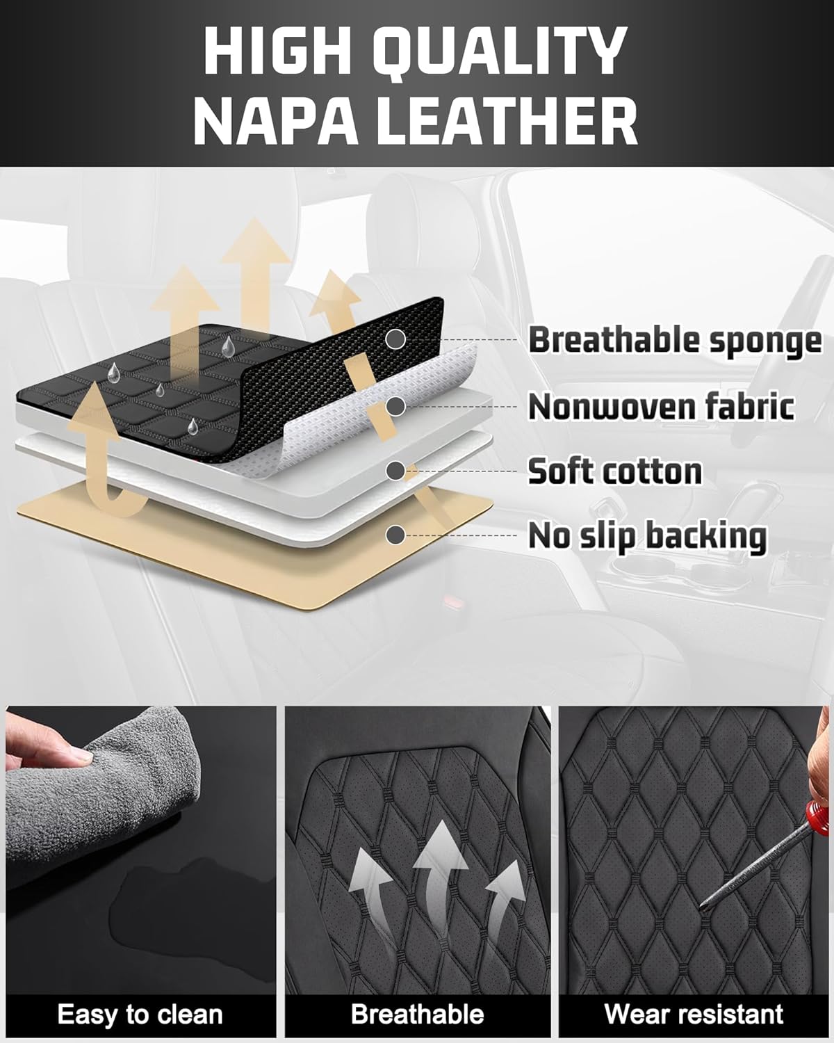 Custom Fit Seat Covers for Ford F150,