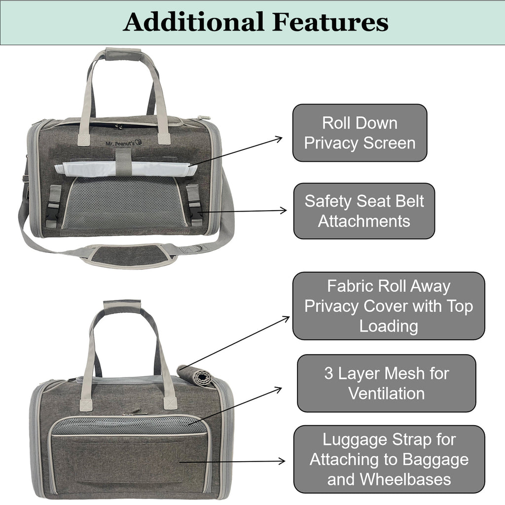 Mr. Peanut's Airline Compliant Expandable Pet Carrier