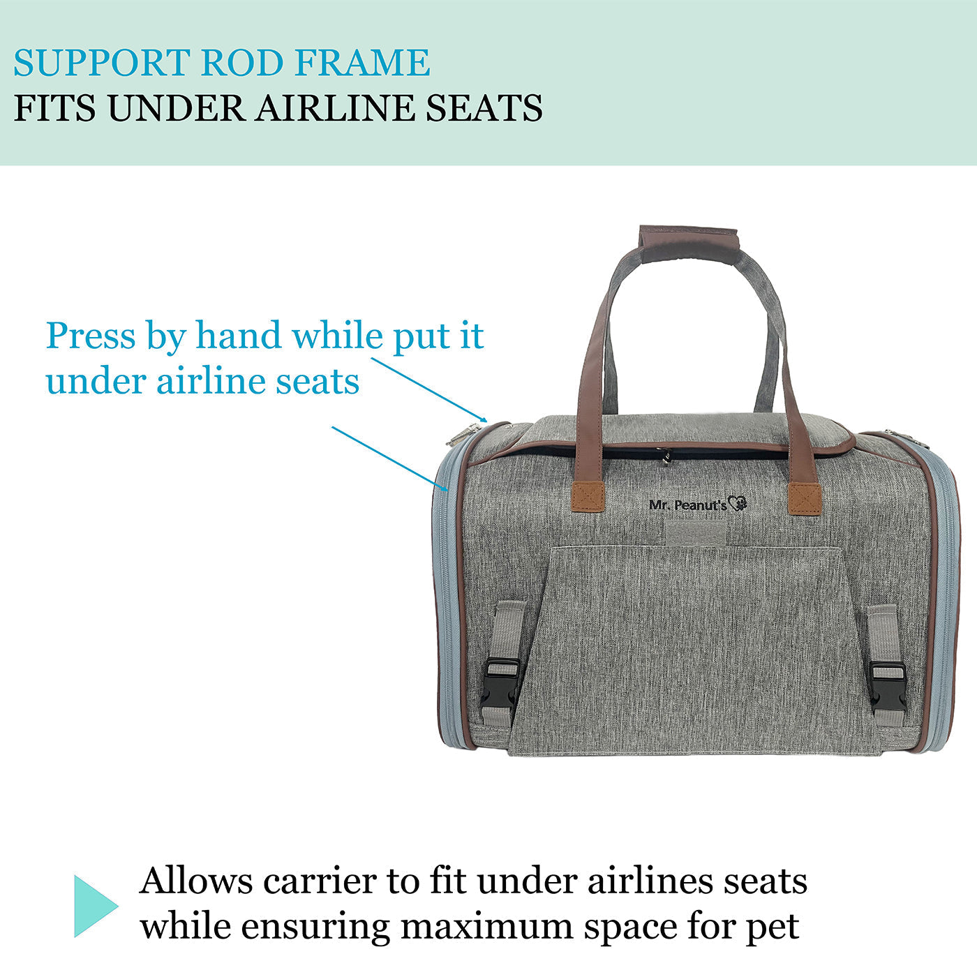 Mr. Peanut's Airline Compliant Expandable Pet Carrier