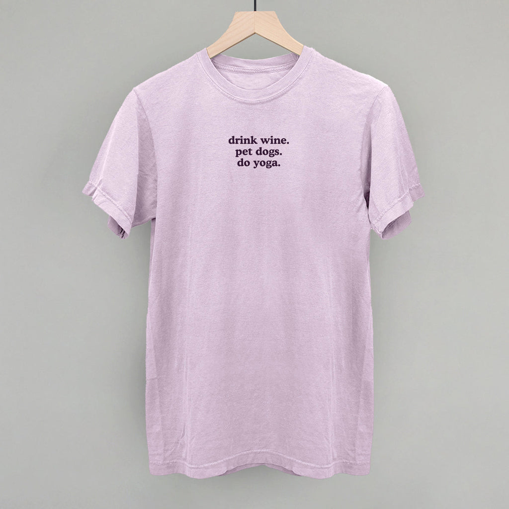 Drink Wine Pet Dogs Do Yoga