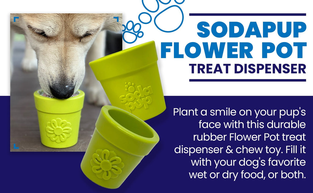 Large Flower Pot eCup Dog Treat Dispenser