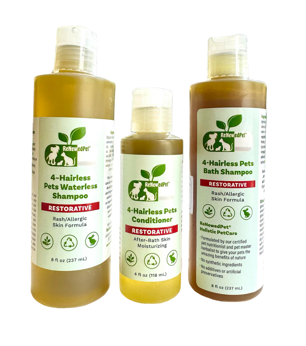 4-HAIRLESS PETS RESTORATIVE SHAMPOO