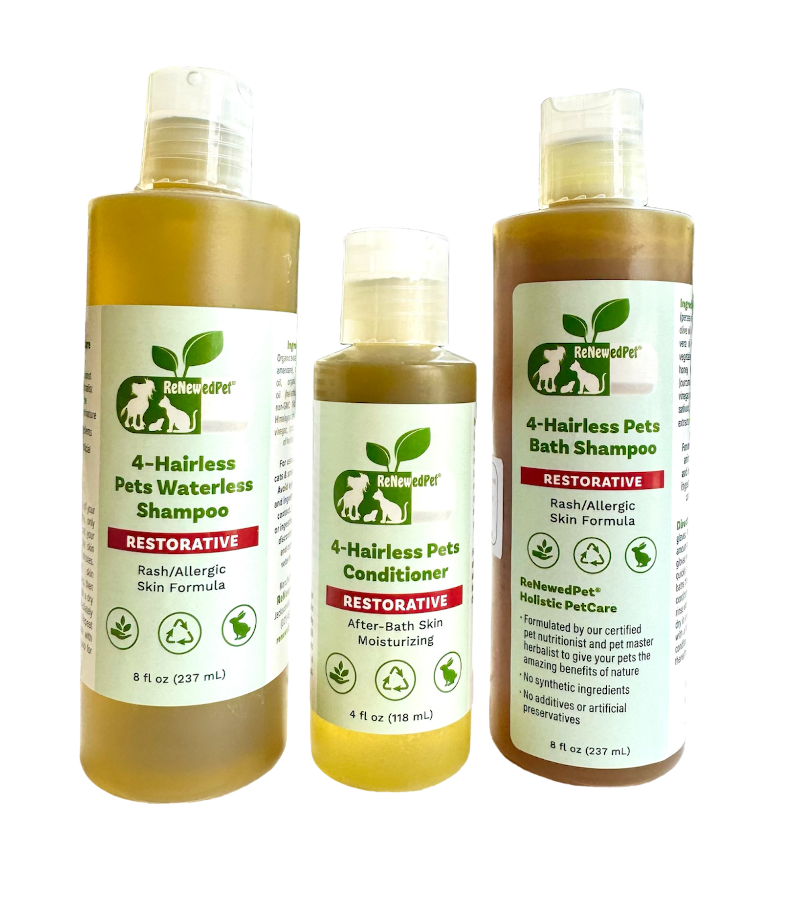4-HAIRLESS PETS RESTORATIVE SHAMPOO
