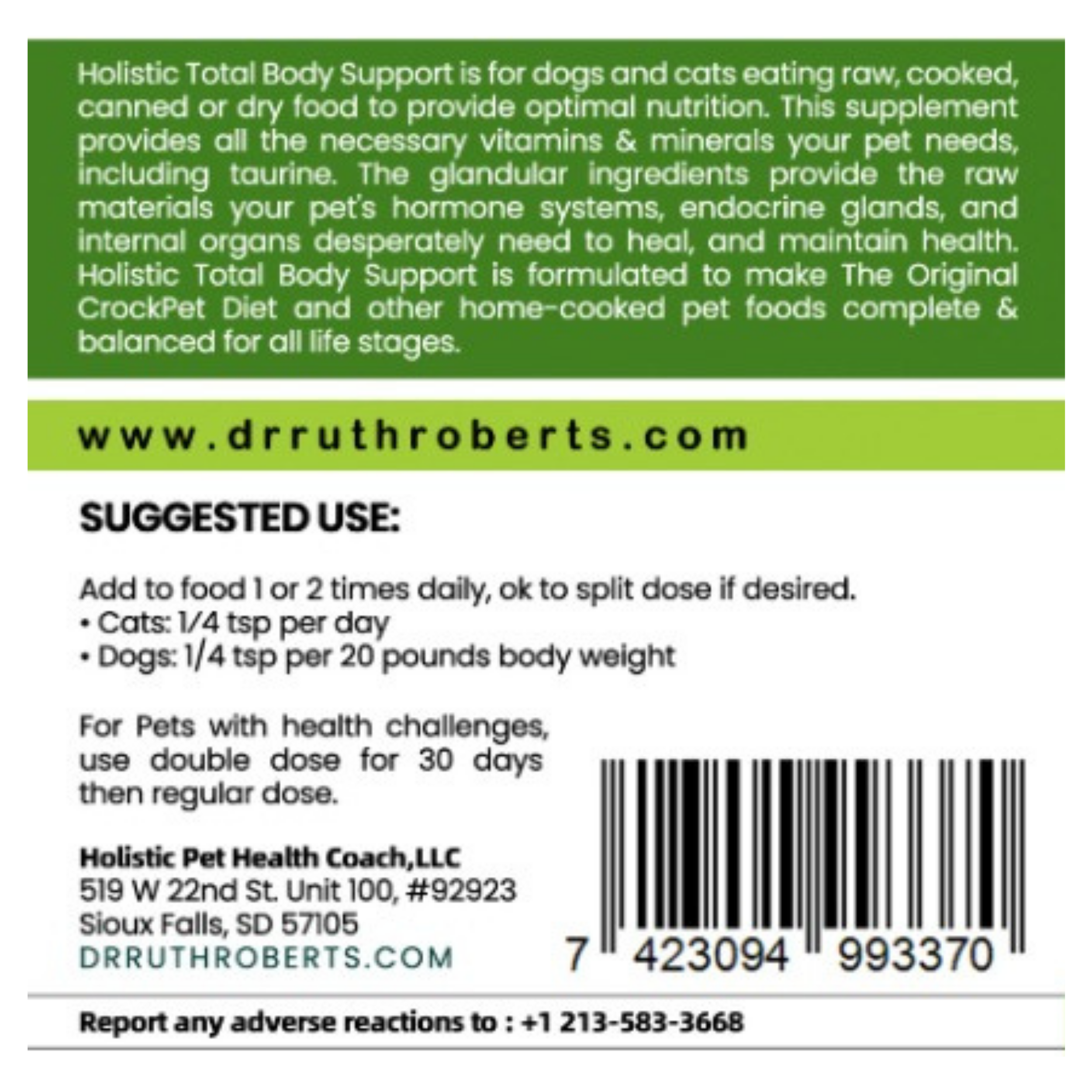 Holistic Total Body Support — Daily Multivitamin