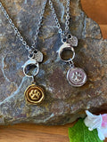 PAW PRINT NECKLACE SILVER OR GOLD