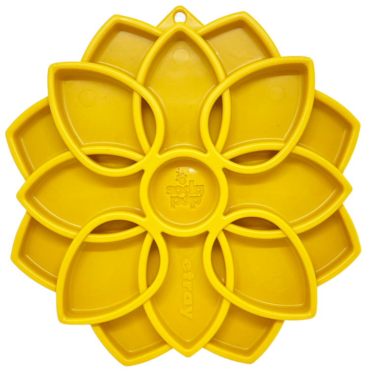 Mandala eTray Shallow Slow Feeder Dog Bowl