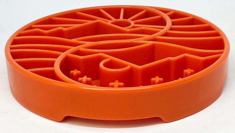 Sun and Moon  Shallow Slow Feeder Dog Bowl