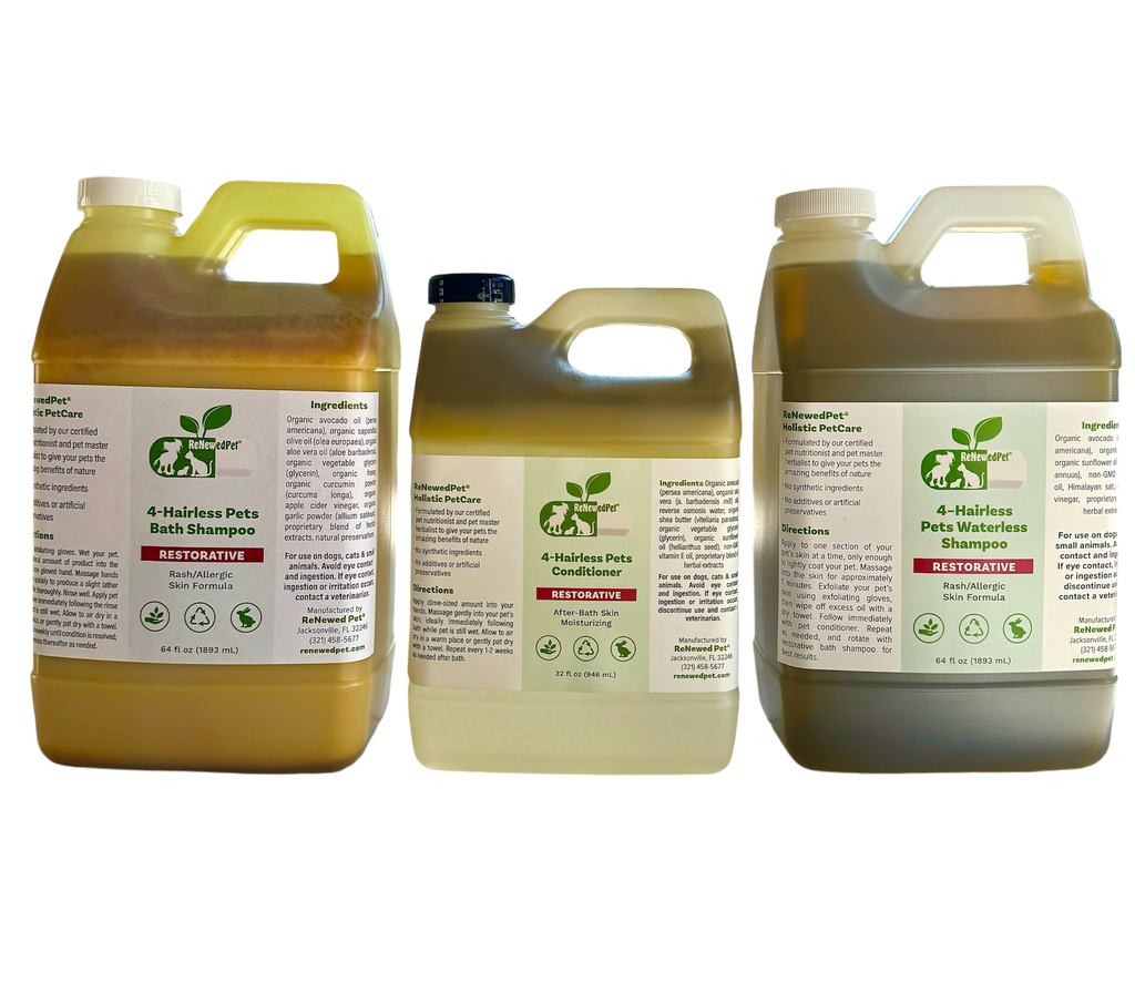 4-HAIRLESS PETS RESTORATIVE SHAMPOO
