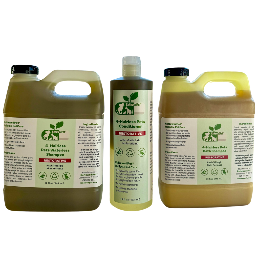 4-HAIRLESS PETS RESTORATIVE SHAMPOO