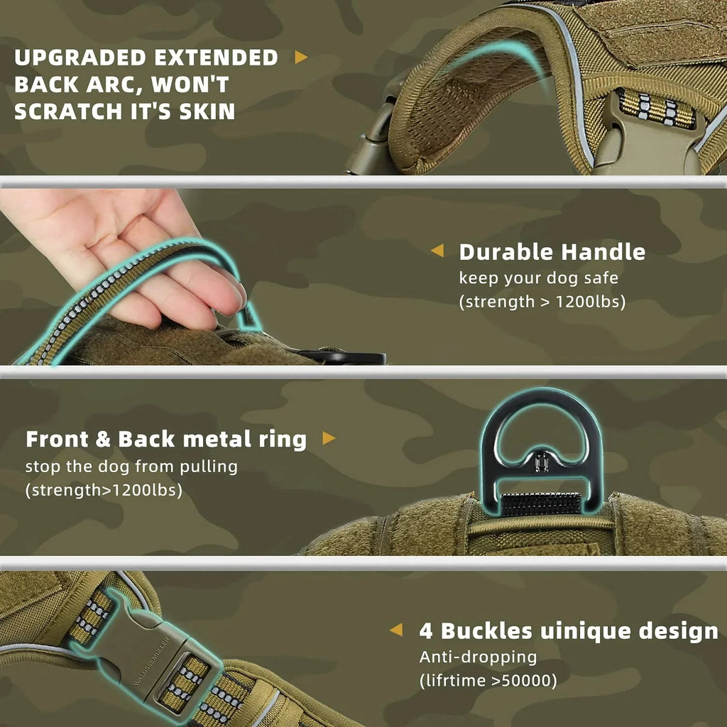 Tactical No-Pull Dog Harness