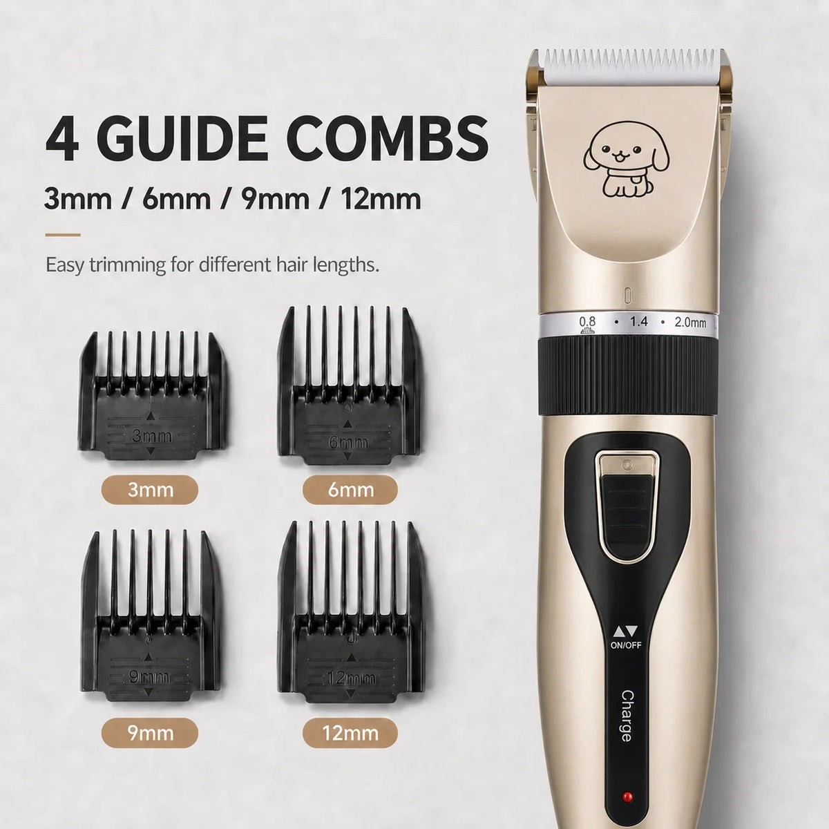 Pet Hair Clipper Haircut Trimmer Shaver Set for Rabbit Cat Dog Puppy Grooming Clipper