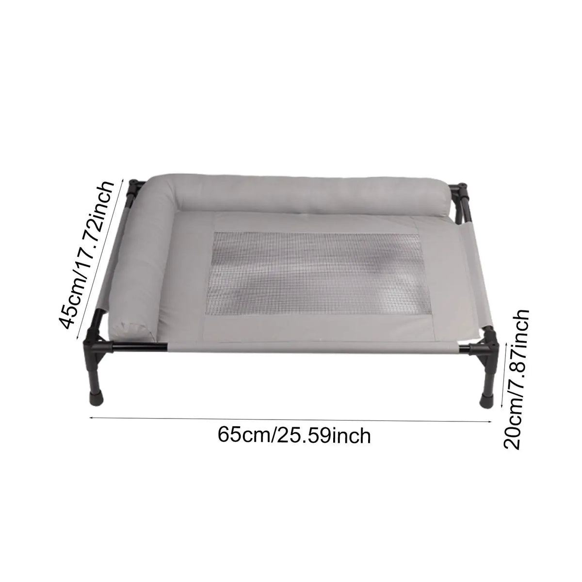 Elevated Pet Bed Multifunctional Spacious Heavy Duty Easy Clean Comfortable Indoor Pet Supplies Accessory Metal Frame