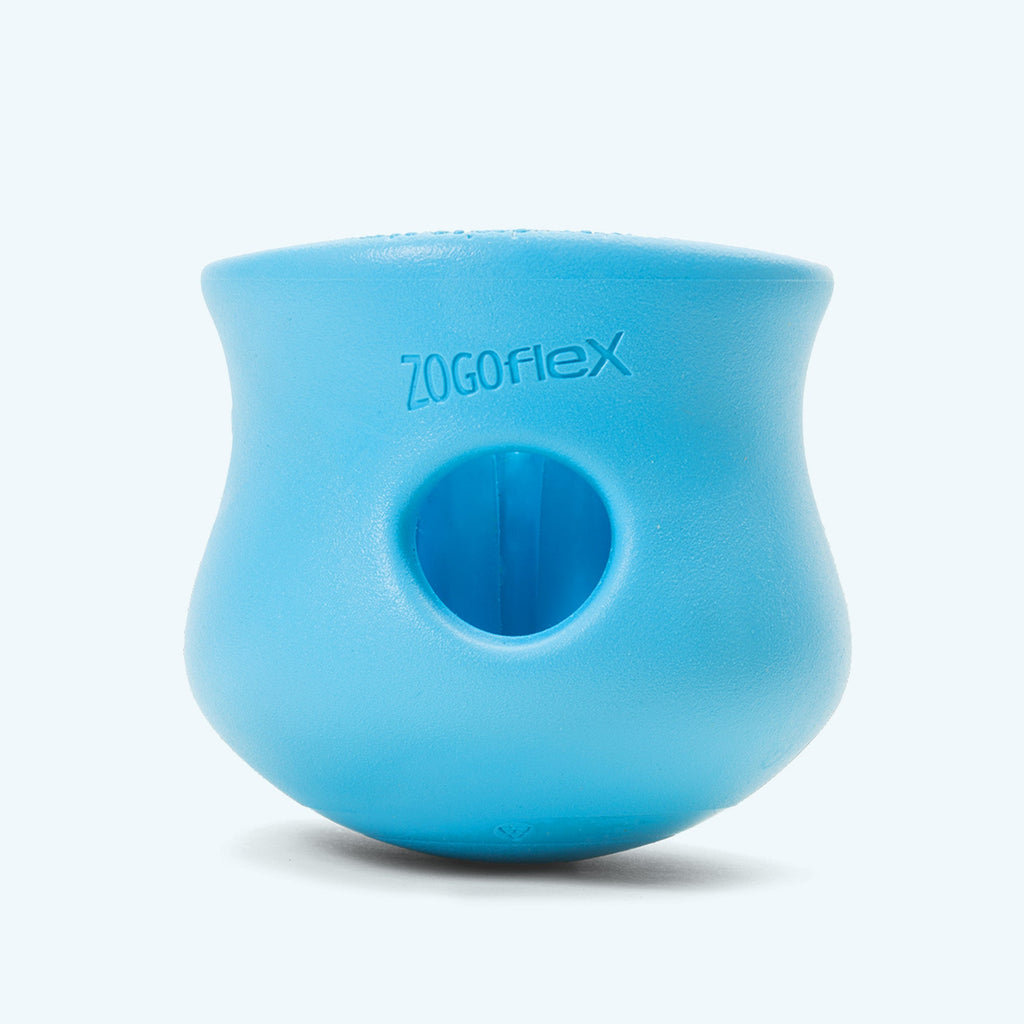 Puzzle toy that doubles as a slow feeder