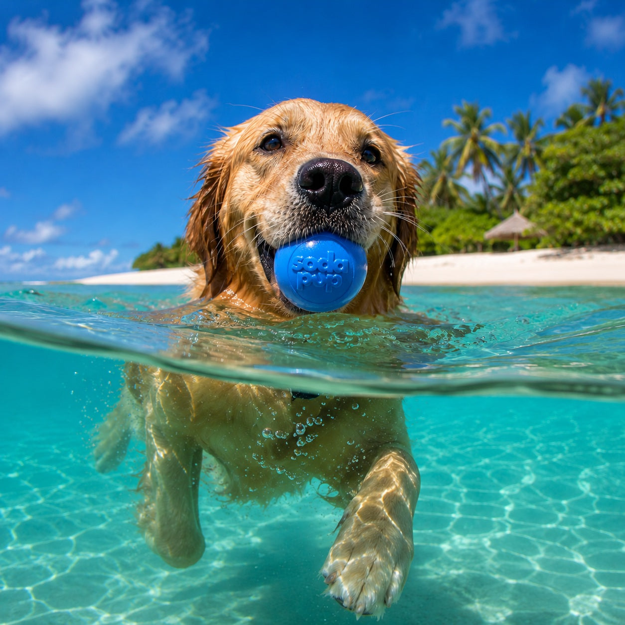 Squeak Ball - Durable Squeaky Dog Toy Floats