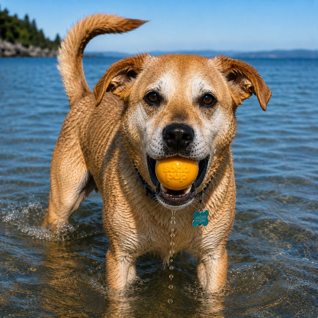 Squeak Ball - Durable Squeaky Dog Toy Floats