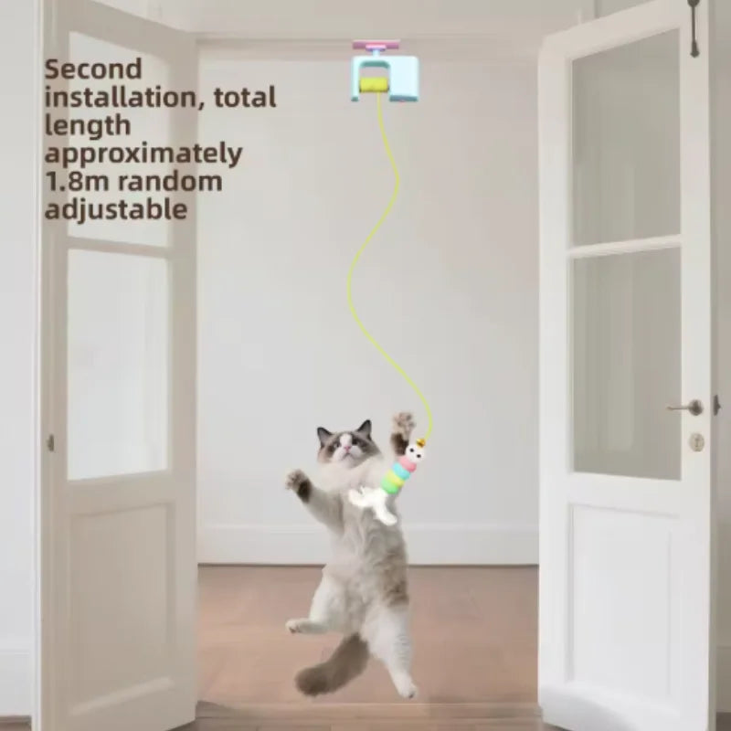 Pet Cat Toys Electric Smart Door Hanging Toy Self-Entertainment