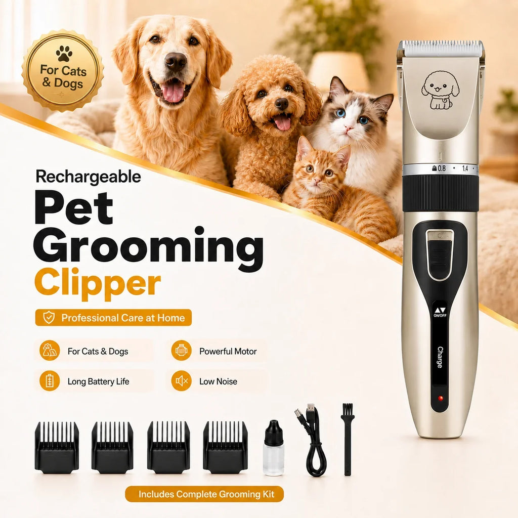Pet Hair Clipper Haircut Trimmer Shaver Set for Rabbit Cat Dog Puppy Grooming Clipper