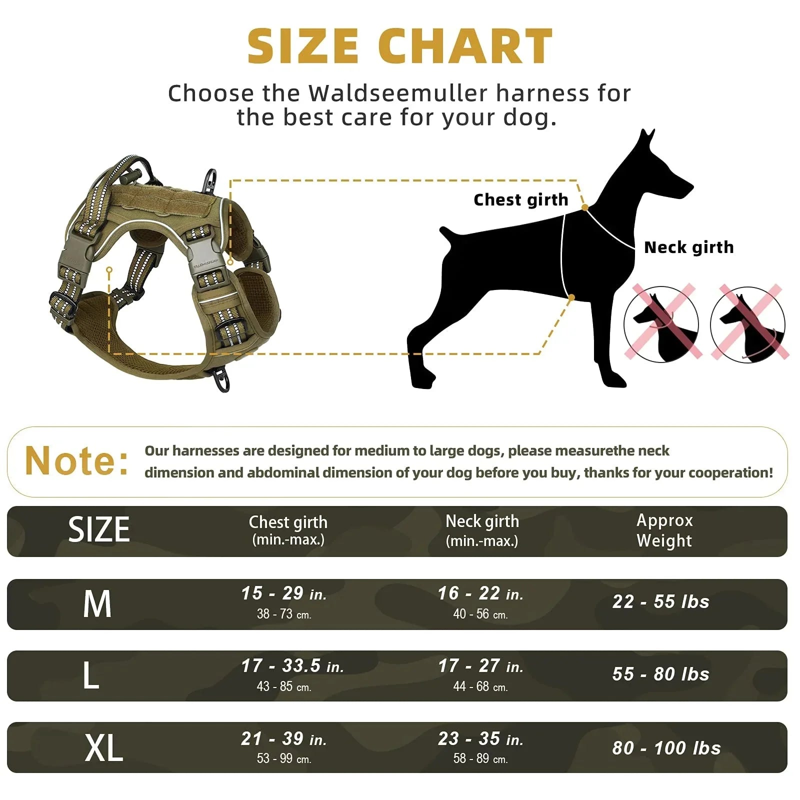 Tactical No-Pull Dog Harness