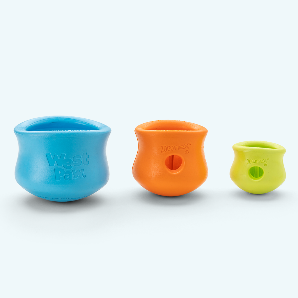 Puzzle toy that doubles as a slow feeder