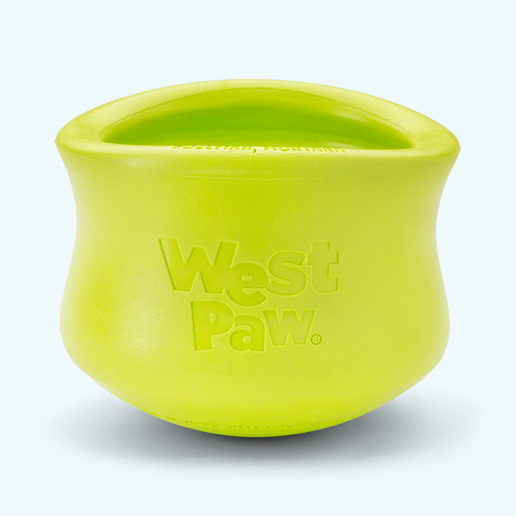 Puzzle toy that doubles as a slow feeder