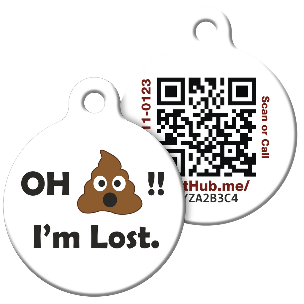 Pet ID Tag – Oh Crap I’m Lost