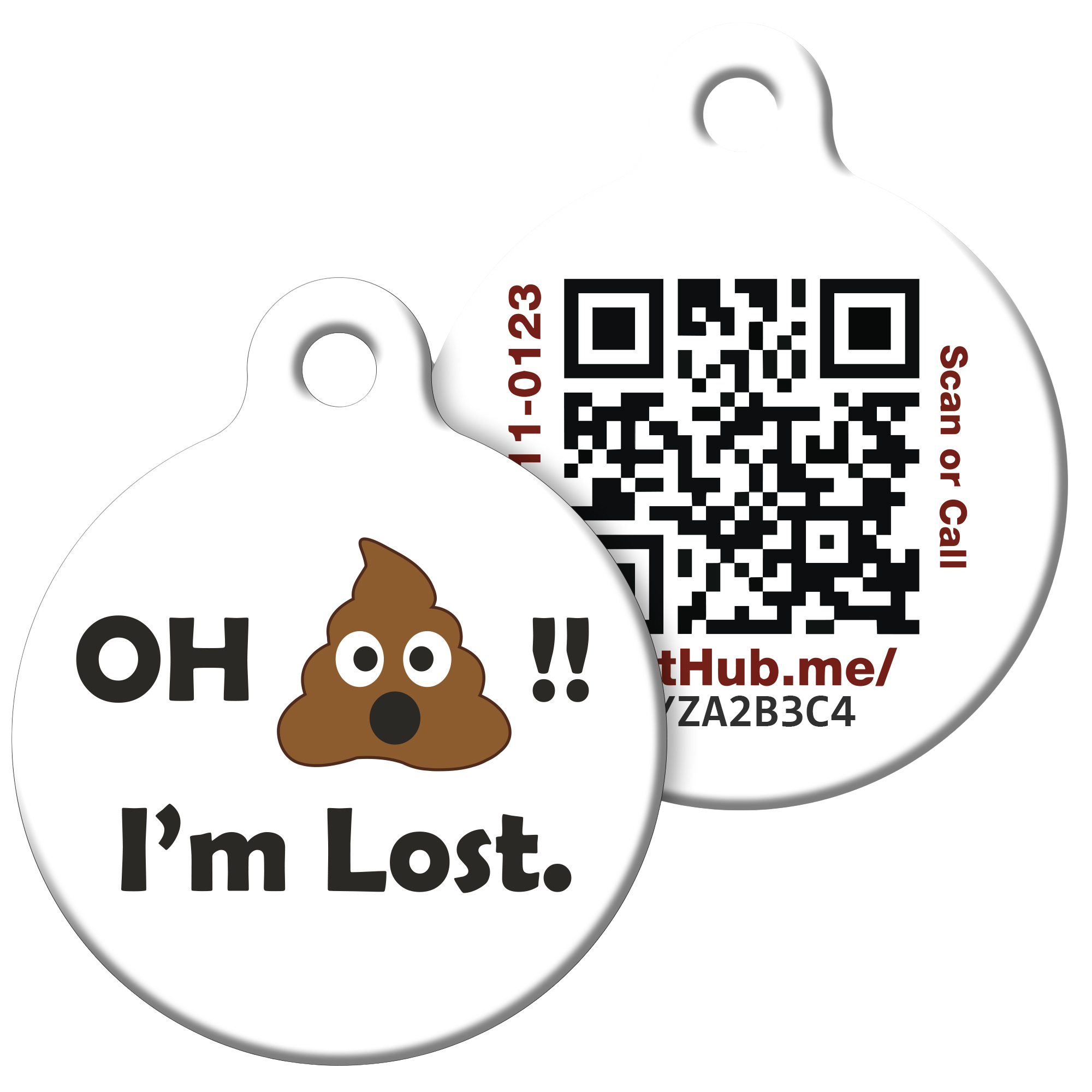 Pet ID Tag – Oh Crap I’m Lost