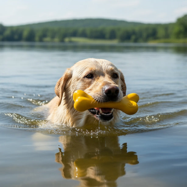 PUP-X Rubber Bone Dog Toy