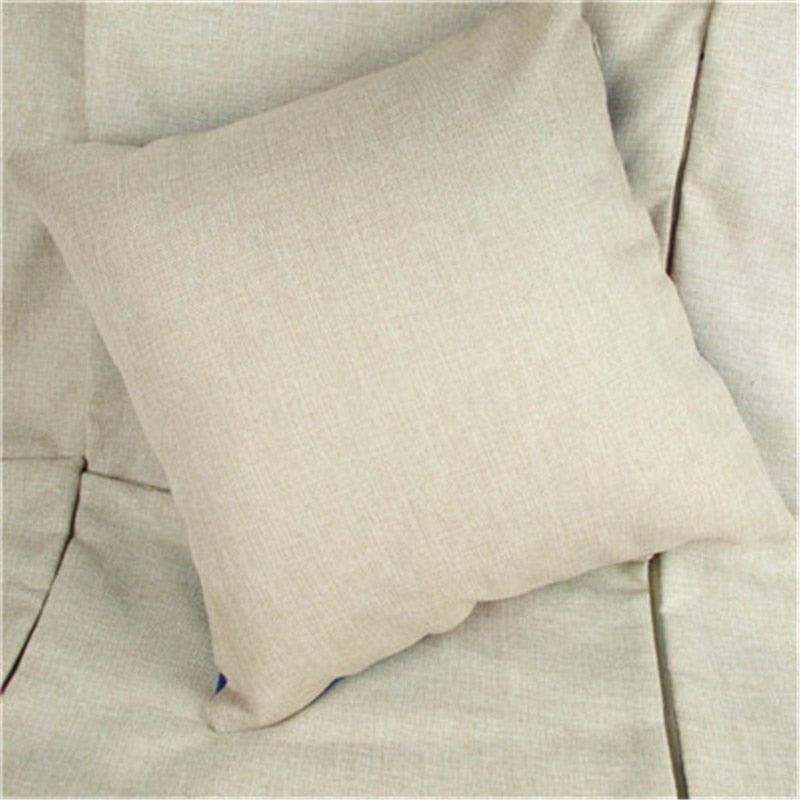 Cute Pet Dog Printed Cushion Cover Linen Pillow Cover