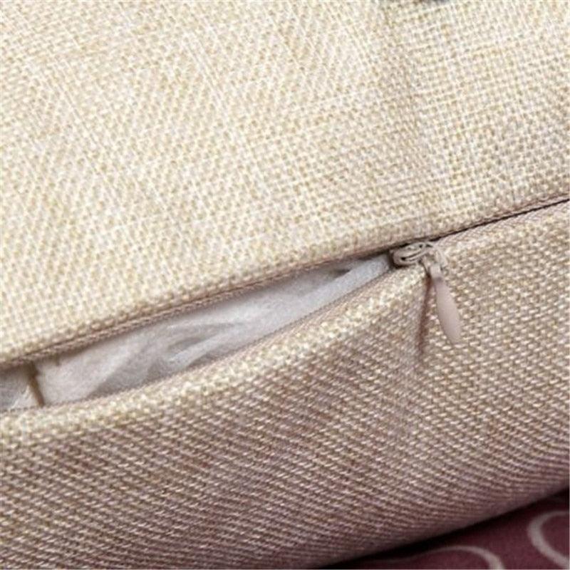 Cute Pet Dog Printed Cushion Cover Linen Pillow Cover