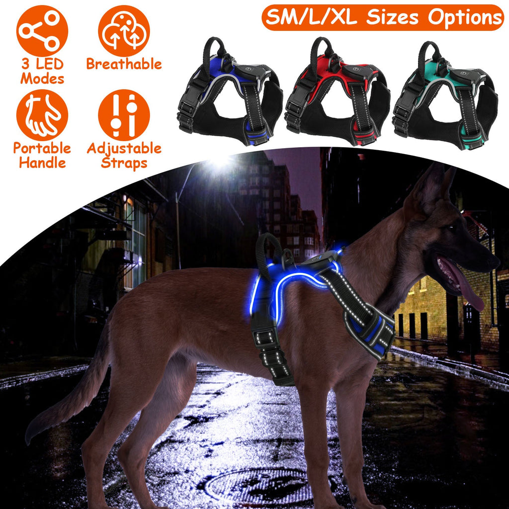 Light Up Dog Harness  LED Dog Harness