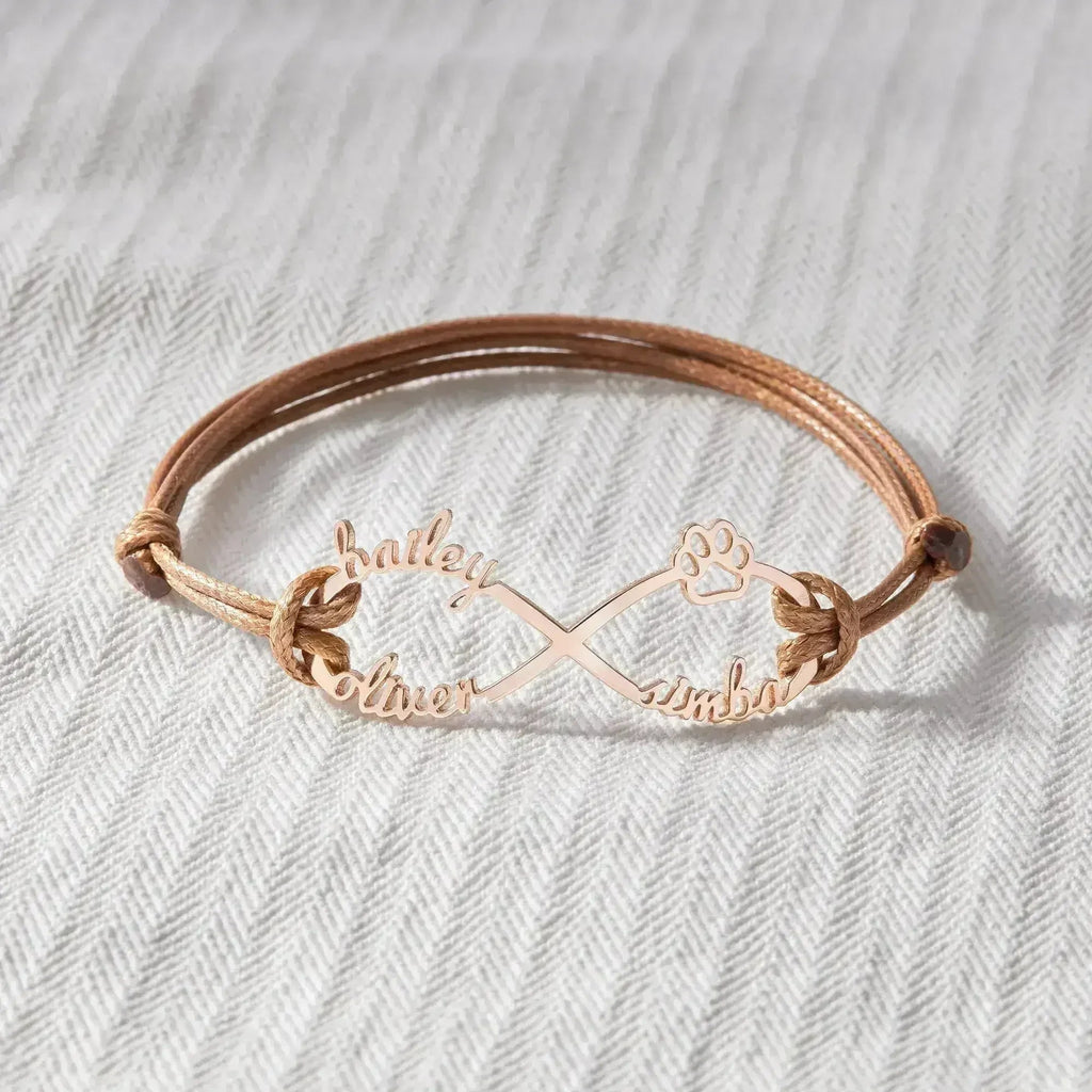 Custom Pet Name Bracelet, Pet Memorial Bracelet