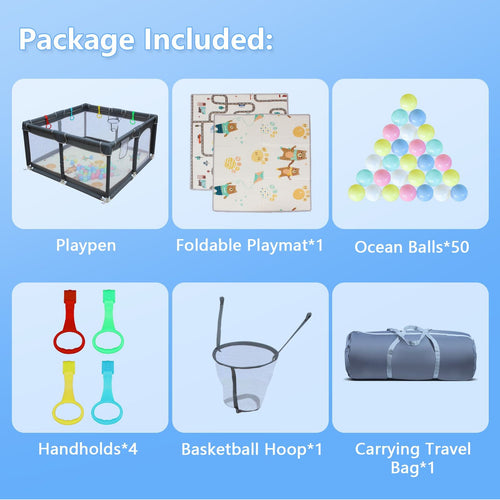47"*47" Outdoor Fences Baby Playard Cloth Playpen