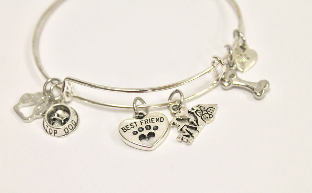 Dog Mom Charm Bracelet