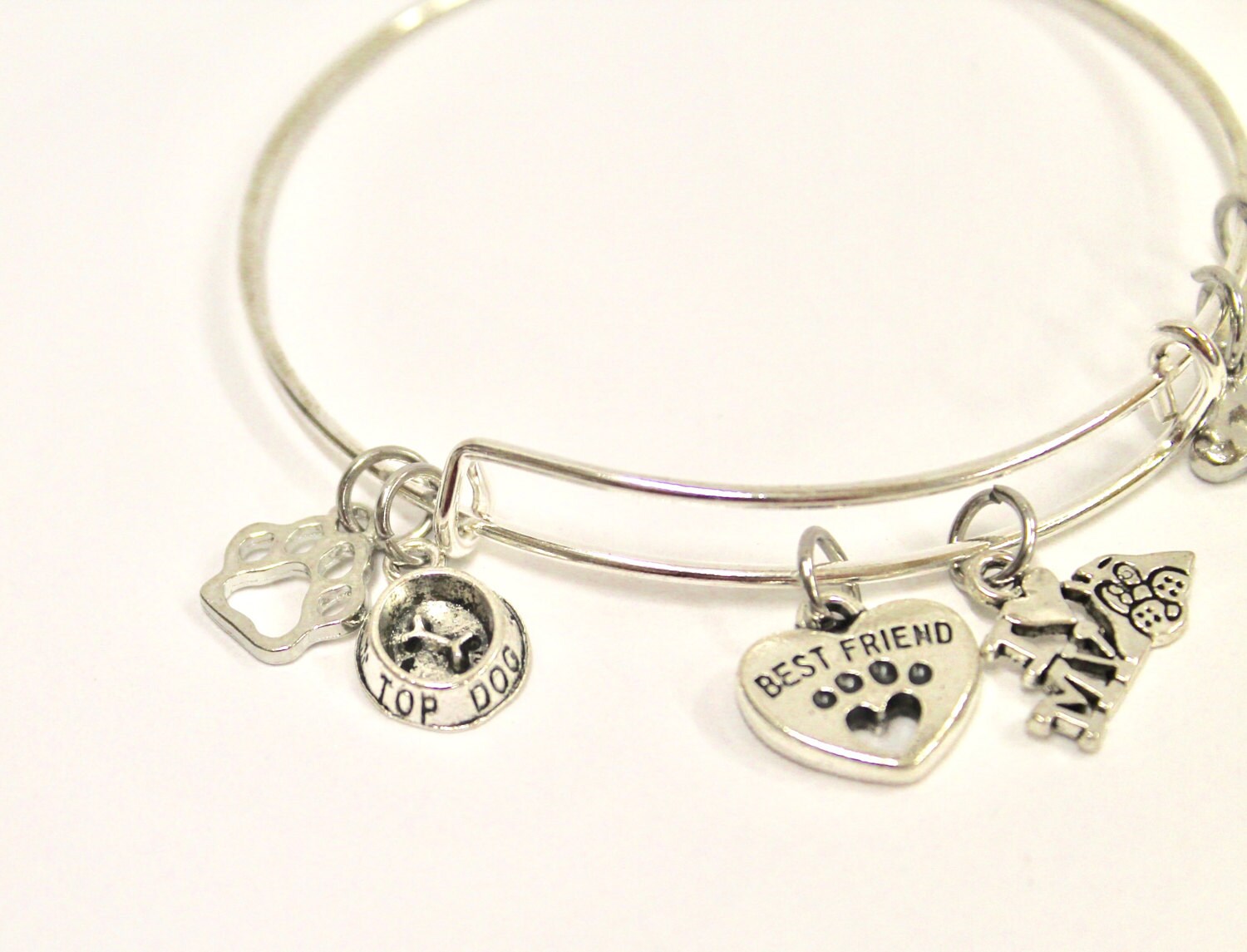 Dog Mom Charm Bracelet