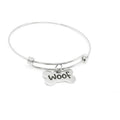 Woof Stainless Steel adjustable Bangle Bracelet