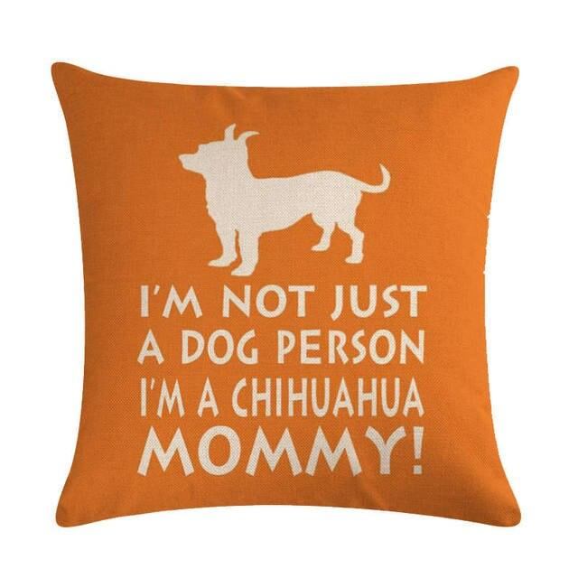 Pet Dog Elegant Design Linen Cotton Throw Pillow Covers