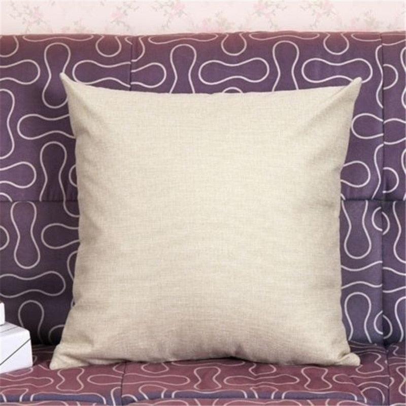 Cute Pet Dog Printed Cushion Cover Linen Pillow Cover