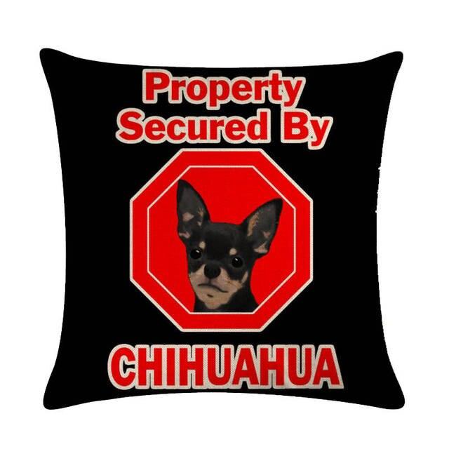 Pet Dog Elegant Design Linen Cotton Throw Pillow Covers